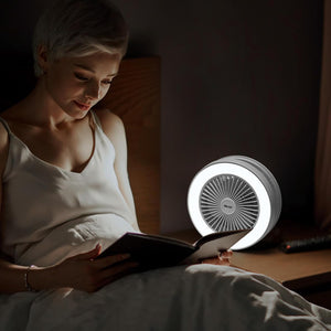 Delxo Bluetooth Speakers with LED Night Light for Bedroom, Portable Wireless Bluetooth Speaker with Fan Rechargeable (12 Pack)