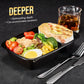 50 Pack 32OZ  2 Compartment Meal Prep Container Food Prep Containers With Lids