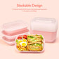 50 Pack 32OZ  Pink Meal Prep Containers, , Disposable Plastic Food Containers with Lids