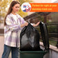 Delxo 55-60 Gallon Black Trash Bags, 100 Count – 0.9 Mil Medium Duty Garbage Bags, Thick, Durable & Puncture-Resistant Plastic, Perforated Design – Made in USA for Kitchen, Yard, Office & Party