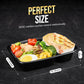 50 Pack 32OZ  2 Compartment Meal Prep Container Food Prep Containers With Lids