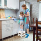 9 Inch Non Slip Foldable Step Stool White