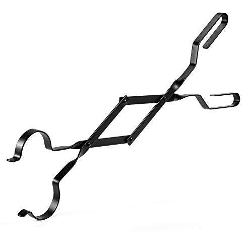 Syntrific Fire Tongs 26 Inch Fireplace Tongs Log Claw Grabber Large Fire Tong Rust Resistant Finish for Indoor/Outdoor - delxousa