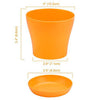 Delxo 8 Pcs 4" Plastic Plants Nursery Pots Reusable Plant Seeding Nursery Pot ，Colorful Flower Plant Container Seed Starting Pots with Pallet,8 Colors - delxousa