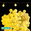 DELXO Globe String Lights with Remote, 50 LED Fairy Lights for Bedroom, Room Twinkle Lights, 8 Modes, Battery Power, Waterproof Decorative Lights for Outdoor Indoor Patio Christmas Party, Warm - delxousa