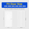 Delxo Fiberglass Screen Door , 32pcs Magnetic Seal,39"W x 82"H Magnetic Door Screen with Full Frame Hook & Loop Durable Curtain Door Net Screen with Magnet White - delxousa