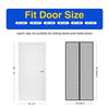 Delxo Fiberglass Magnetic Screen Door with 32 Magnetic,39"W x 82"H Door Net Screen with Magnet Mosquito Screen Door Magnetic Black - delxousa