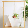 Delxo Plant Hangers 1 Pc Indoor Outdoor Wall Hanging Plant Holder with 10 Hooks Handmade Cotton Hanging Planter Basket Stand Flower Pot Holder for Bohemian Wall Home Decor - delxousa
