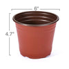 Delxo 50 Pcs 6 Inch Plants Nursery Pots Reusable Plant Seeding Nursery Pot Waterproof Plastic Pots Seed Starting Pots - delxousa