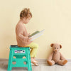 Delxo Folding Step Stool,Non-Slip Stool 13 inch Height Premium Heavy Duty Foldable Stool for Kids and Adults,Kitchen Garden Bathroom Stepping Stool 1 Pack in Green,2021 Upgrade Dotted Texture - delxousa