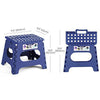 Delxo 11” Folding Step Stool in Royal Blue,2 Pack Premium Heavy Duty Foldable Stool for Kids,Portable Collapsible Plastic Step Stool,Non Slip Folding Stools for Kitchen Bathroom Bedroom - delxousa