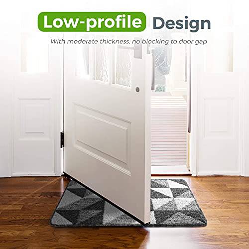 Delxo Indoor Door Mat,20”x32” Non Slip Absorbent Dirt Doormat for Front Door Entrance Rugs,Low-Profile,Waterproof, Machine Washable Doormat for Front Door Inside, Back Door,Indoor Home Entrance - delxousa