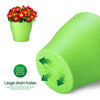 Delxo 8 Pcs 7" Plastic Plants Nursery Pots Reusable Plant Seeding Nursery Pot ，Colorful Flower Plant Container Seed Starting Pots with Pallet,8 Colors - delxousa