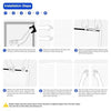 Delxo Fiberglass Screen Door , 32pcs Magnetic Seal,39"W x 82"H Magnetic Door Screen with Full Frame Hook & Loop Durable Curtain Door Net Screen with Magnet White - delxousa