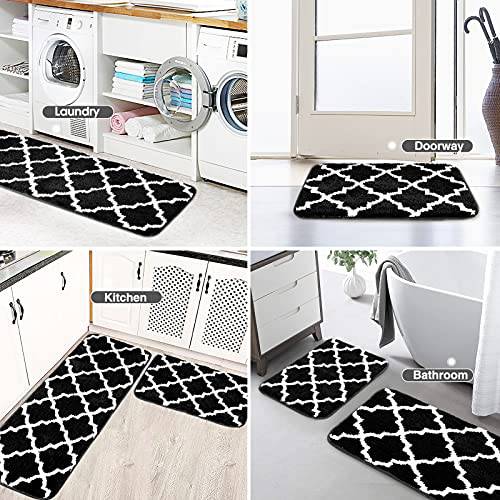 Super Absorbent Floor Mat Quick Drying Bathroom Kitchen Carpet Rug Set  Non-Slip