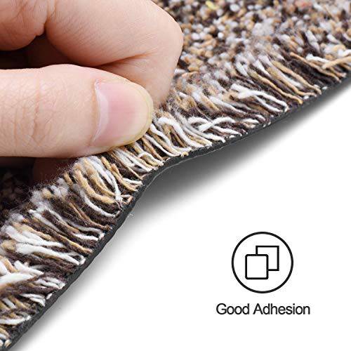 Delxo Doormat 24''x36''Absorbs Mud Magic Doormat No Odor Durable Anti-Slip Rubber Back Low-Profile Entrance Door Mat Large Cotton Shoe Scraper Pet Mat Machine Washable in Beige - delxousa