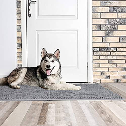 Dog Door Mat For Muddy Paws, Absorbs Moisture And Dirt, Absorbent Non-slip  Washable Mat, Quick Dry Microfiber, Mud Mat For Dogs, Entry Indoor Door Mat