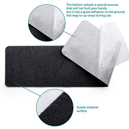 Delxo 8"x30" Stair Treads Non-Slip Carpet 7-Pack Anti-Slip Stair Runner for Wooden Steps, Kids, Elders, and Dogs,Pre Applied Adhesive (Black) - delxousa