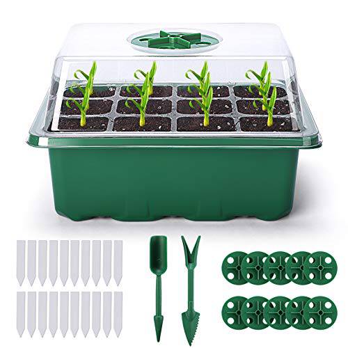 Delxo 50 Pcs 6 Inch Plants Nursery Pots Reusable Plant Seeding
