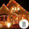 DELXO Globe String Lights with Remote, 50 LED Fairy Lights for Bedroom, Room Twinkle Lights, 8 Modes, Battery Power, Waterproof Decorative Lights for Outdoor Indoor Patio Christmas Party, Color - delxousa