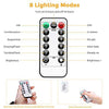 DELXO Globe String Lights with Remote, 50 LED Fairy Lights for Bedroom, Room Twinkle Lights, 8 Modes, Battery Power, Waterproof Decorative Lights for Outdoor Indoor Patio Christmas Party, Color - delxousa