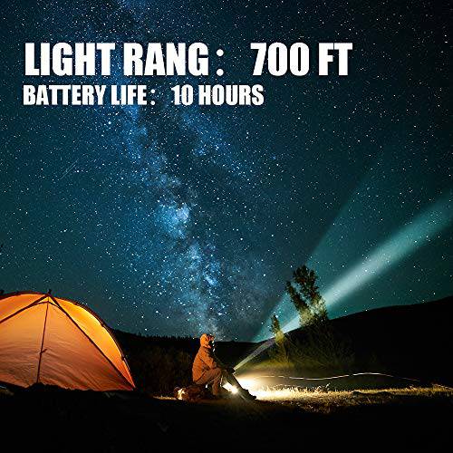 Delxo Patriot Flashlight, Handheld Solar Powered Tactical Flashlights Cell Phone Charger, Multi Function Car LED Flashlight with 2000mAh Battery, USB Charger, Portable Flashlights for Camping Red - delxousa