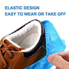 Delxo Shoe Covers Disposable-100pack(50pairs) Disposable Booties Shoe Covers for Indoors Non-Slip Waterproof Shoe Covers One Size Fits All Protectors Disposable Shoe Covers - delxousa