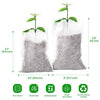 Nursery Bags 200 PCS 2 Size Biodegradable Non-Woven Nursery Bags Plant Grow Bags Fabric Seedling Pots Plants Pouch Home Garden Supply 3.5"X4.7"(100PCS)，5"X5.9"(100PCS) - delxousa