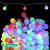 DELXO Globe String Lights with Remote, 50 LED Fairy Lights for Bedroom, Room Twinkle Lights, 8 Modes, Battery Power, Waterproof Decorative Lights for Outdoor Indoor Patio Christmas Party, Color - delxousa