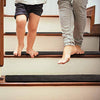 Delxo 8"x30" Stair Treads Non-Slip Carpet 7-Pack Anti-Slip Stair Runner for Wooden Steps, Kids, Elders, and Dogs,Pre Applied Adhesive (Black) - delxousa