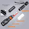 Delxo Tactical LED Rechargeable Flashlight High Lumens Flash Light with 4200mAh 18650 Battery 5 Lighting Modes, Zoomable Waterproof Flashlight for Cycling Camping Hiking - delxousa