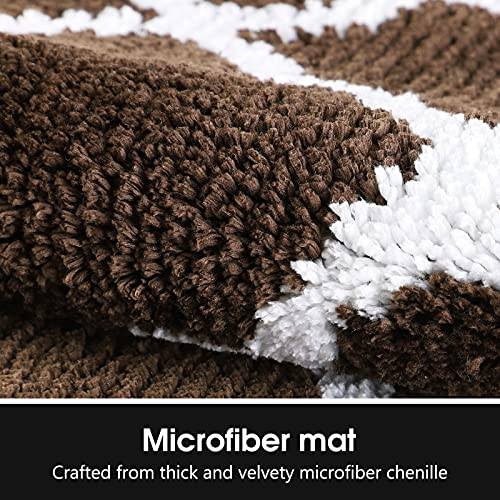 Delxo Kitchen Mats Set 2 Pieces Super Absorbent Microfiber Kitchen Rugs  Machine Washable Non Slip Kitchen Floor Mat for