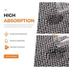Delxo Kitchen Mat Sets,17"X48"+17"X24" 2 Piece Non Slip Soft Super Absorbent Kitchen Rug Chenille Microfiber Doormat Carpet Set(Grey) - delxousa