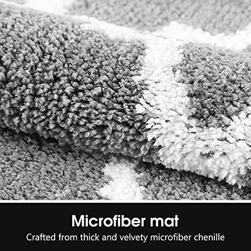 Delxo Kitchen Mats Set 2 Pieces Super Absorbent Microfiber Kitchen Rugs  Machine Washable Non Slip Kitchen Floor Mat for