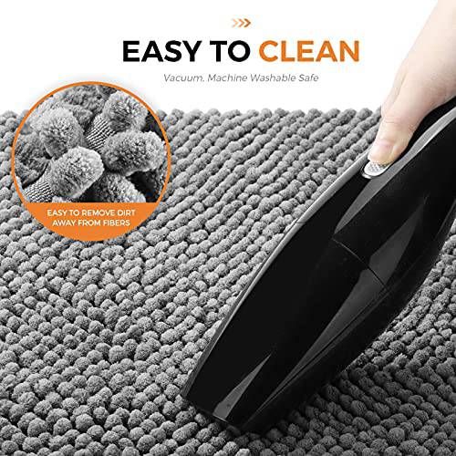 Delxo Kitchen Mats Set 2 Pieces Super Absorbent Microfiber Kitchen Rugs  Machine Washable Non Slip Kitchen Floor Mat for