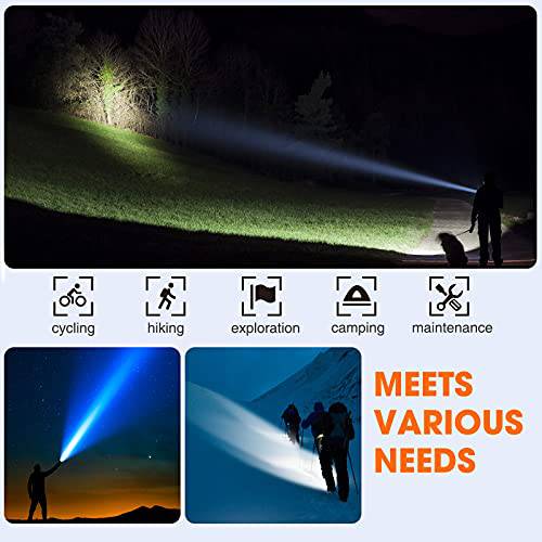 YIDUOZHH Flashlights High Lumens Rechargeable,100000 Lumen