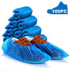 Delxo Shoe Covers Disposable-100pack(50pairs) Disposable Booties Shoe Covers for Indoors Non-Slip Waterproof Shoe Covers One Size Fits All Protectors Disposable Shoe Covers - delxousa