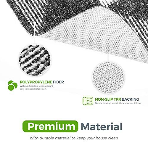 Delxo Indoor Door Mat,20”x32” Non Slip Absorbent Dirt Doormat for Front Door Entrance Rugs,Low-Profile,Waterproof, Machine Washable Doormat for Front Door Inside, Back Door,Indoor Home Entrance - delxousa