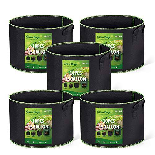 Delxo Garden Grow Bags 1 Gallon 10 Pack Plant Growing Bags Small Fabric  Pots for Planting, Vegetable
