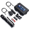 Delxo Tactical LED Rechargeable Flashlight High Lumens Flash Light with 4200mAh 18650 Battery 5 Lighting Modes, Zoomable Waterproof Flashlight for Cycling Camping Hiking - delxousa