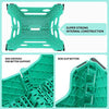 Delxo Folding Step Stool,Non-Slip Stool 13 inch Height Premium Heavy Duty Foldable Stool for Kids and Adults,Kitchen Garden Bathroom Stepping Stool 1 Pack in Green,2021 Upgrade Dotted Texture - delxousa