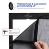 Delxo72x80" Magnetic Screen Door with 32 Magnetics Durable Fiberglass Mesh Curtain,Dogs Pets Friendly Door Screen, Black - delxousa