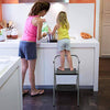 Delxo Folding Step Stool- 2 Step Ladder with Anti-Slip Pedal, Hold Up to 330LBS Lightweight and Multi-Use for Household and Kitchen Small 2 Step Stool Steel Grey - delxousa