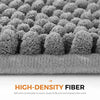 Delxo Kitchen Mat Sets,17"X48"+17"X24" 2 Piece Non Slip Soft Super Absorbent Kitchen Rug Chenille Microfiber Doormat Carpet Set(Grey) - delxousa