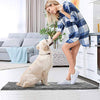Delxo Kitchen Mat Sets,17"X48"+17"X24" 2 Piece Non Slip Soft Super Absorbent Kitchen Rug Chenille Microfiber Doormat Carpet Set(Grey) - delxousa