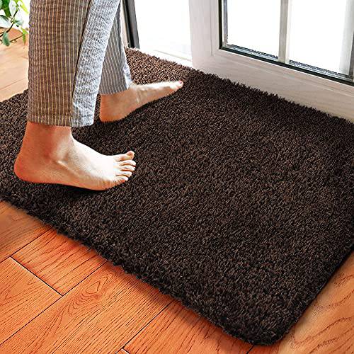 Doormat Super Absorbs Mud Mat Machine Washable Non-Slip Rubber Backing  Clean Mat for Front Door