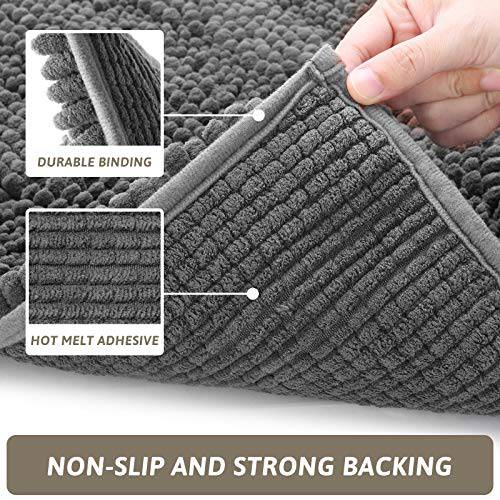 Delxo Kitchen Mats Set 2 Pieces Super Absorbent Microfiber Kitchen Rugs  Machine Washable Non Slip Kitchen Floor Mat for