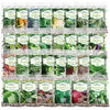 Delxo 30 Varieties Assorted Vegetable & Herb Seeds Set, Non GMO Heirloom Seeds,Waterproof Packaging for Long Term Storage,Made in USA - delxousa