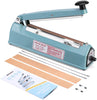 Delxo 8 inch 12 inch 16 inch Impulse Bag Sealer Poly Bag Sealing Machine Heat Seal Closer with Repair Kit in Orange Blue Black - Delxo